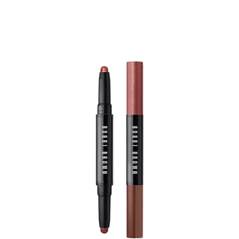Bobbi Brown Dual-Ended Long-Wear Cream Shadow Stick - Rusted Pink Shimmer / Cinnamon Matte - immagine 1