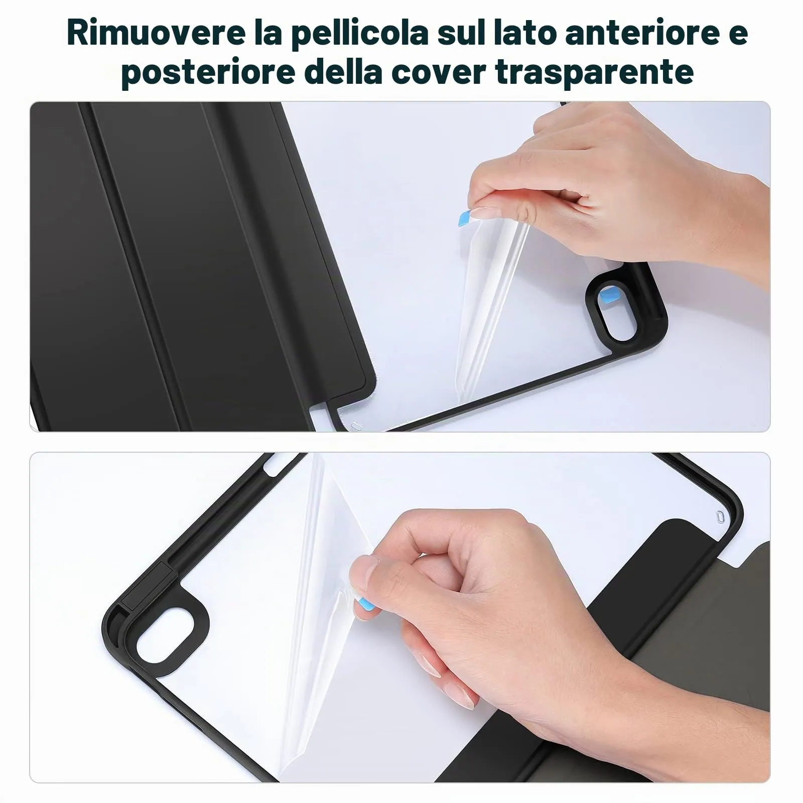 ProCase per iPad 10a Generazione Custodia 2022 [A2696 A2757 A2777], 10,9 Pollici Sottile Custodia Protettiva Leggera Smart Cover per iPad 10, Auto Sveglia/Sonno - Nero - immagine 7