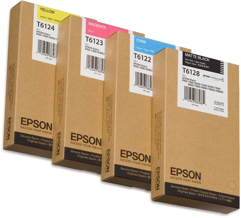 ORIGINALE Epson Cartuccia d'inchiostro ciano C13T612200 T6122 220ml - immagine 1