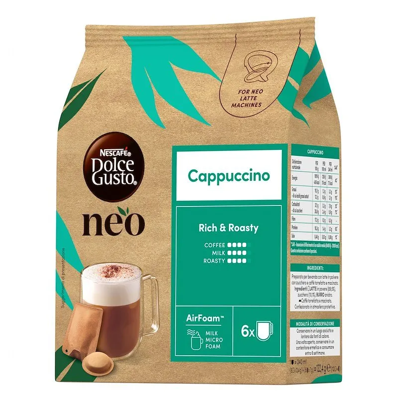 Nescafé Dolce Gusto NEO Cappuccino 6 capsule + 6 bustine 12613839 - immagine 1
