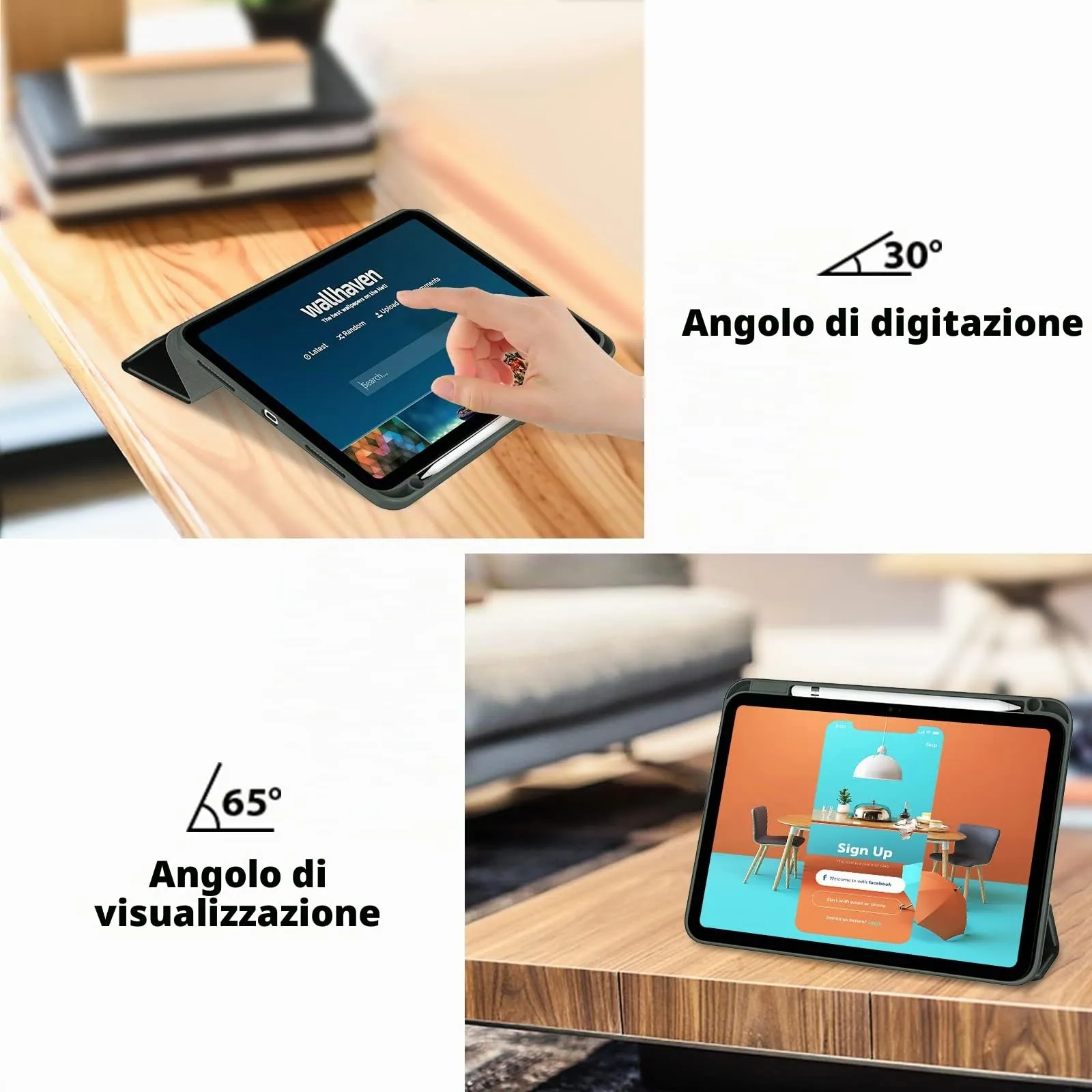 ProCase Cover iPad 11 Generazione A16 11 Pollici 2025/iPad 10 Generazione 10,9 Pollici 2022,Custodia con Portapenna Auto Sonno/Veglia -Verde Oliva - immagine 5