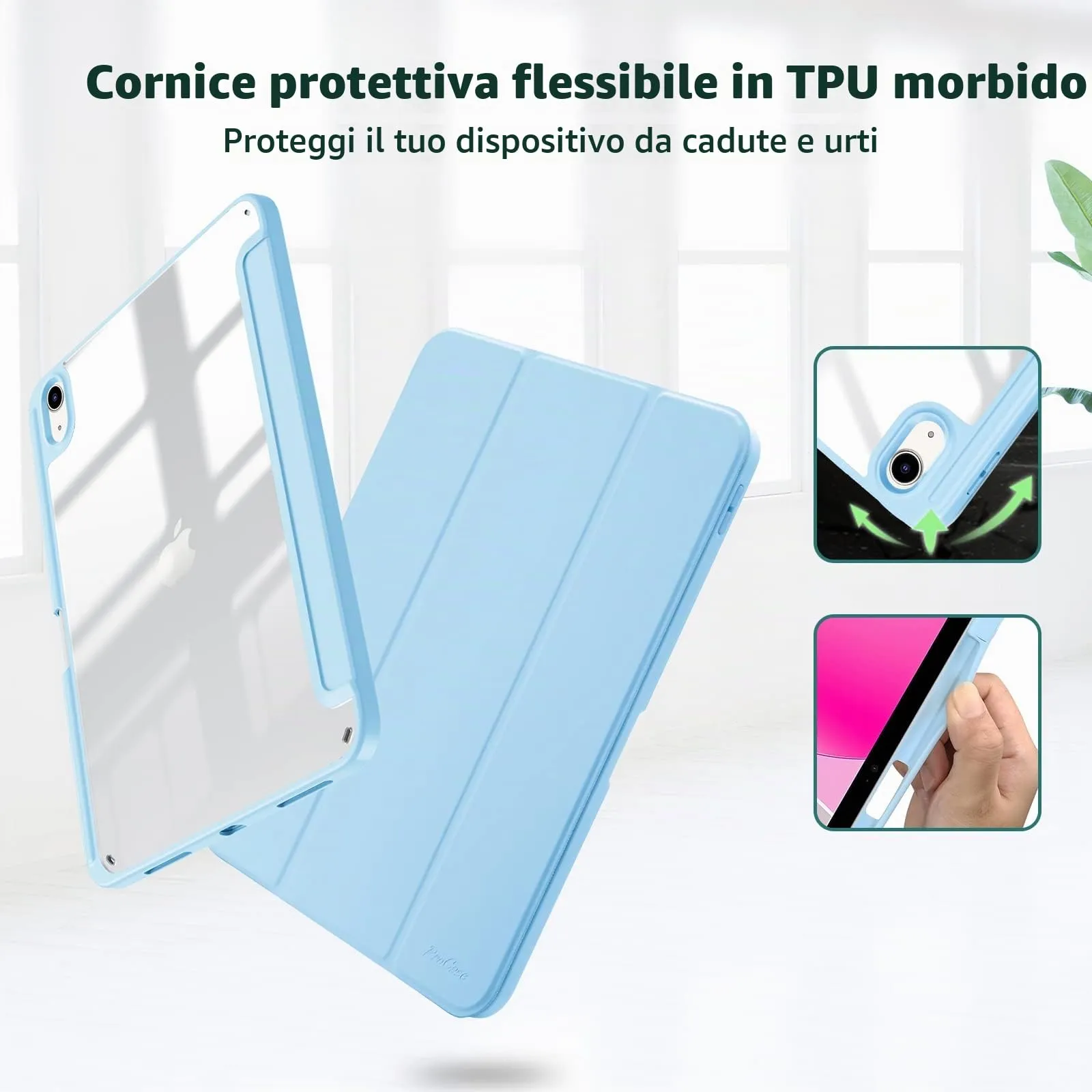 ProCase Cover iPad 11 Gen A16 11 Pollici 2025/iPad 10 Gen 10,9 Pollici 2022 - immagine 3