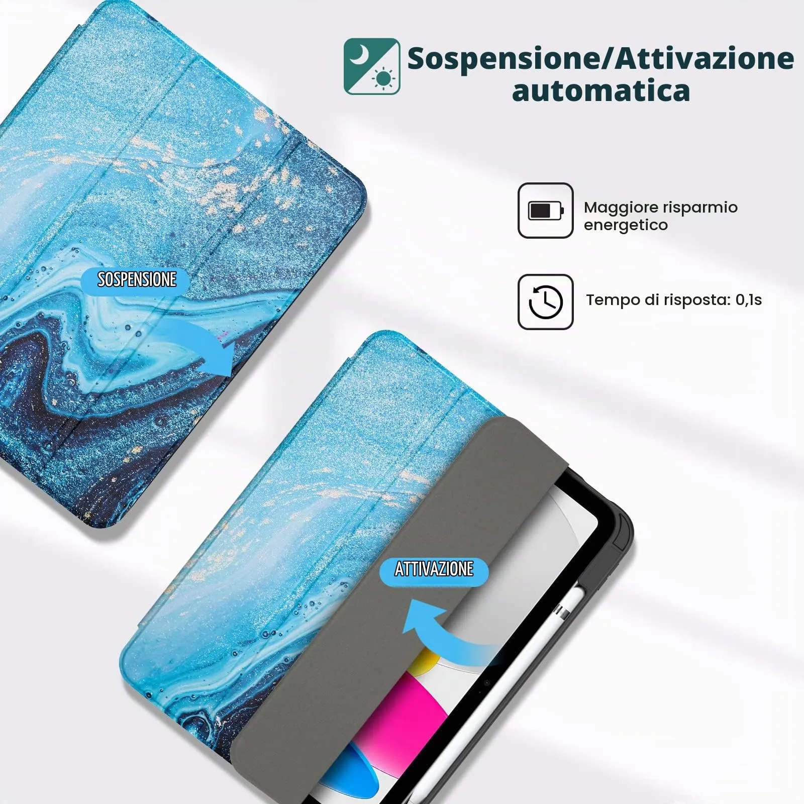 ProCase Cover iPad 11 Gen A16 11 Pollici 2025/iPad 10 Gen 10,9 Pollici 2022 - immagine 5
