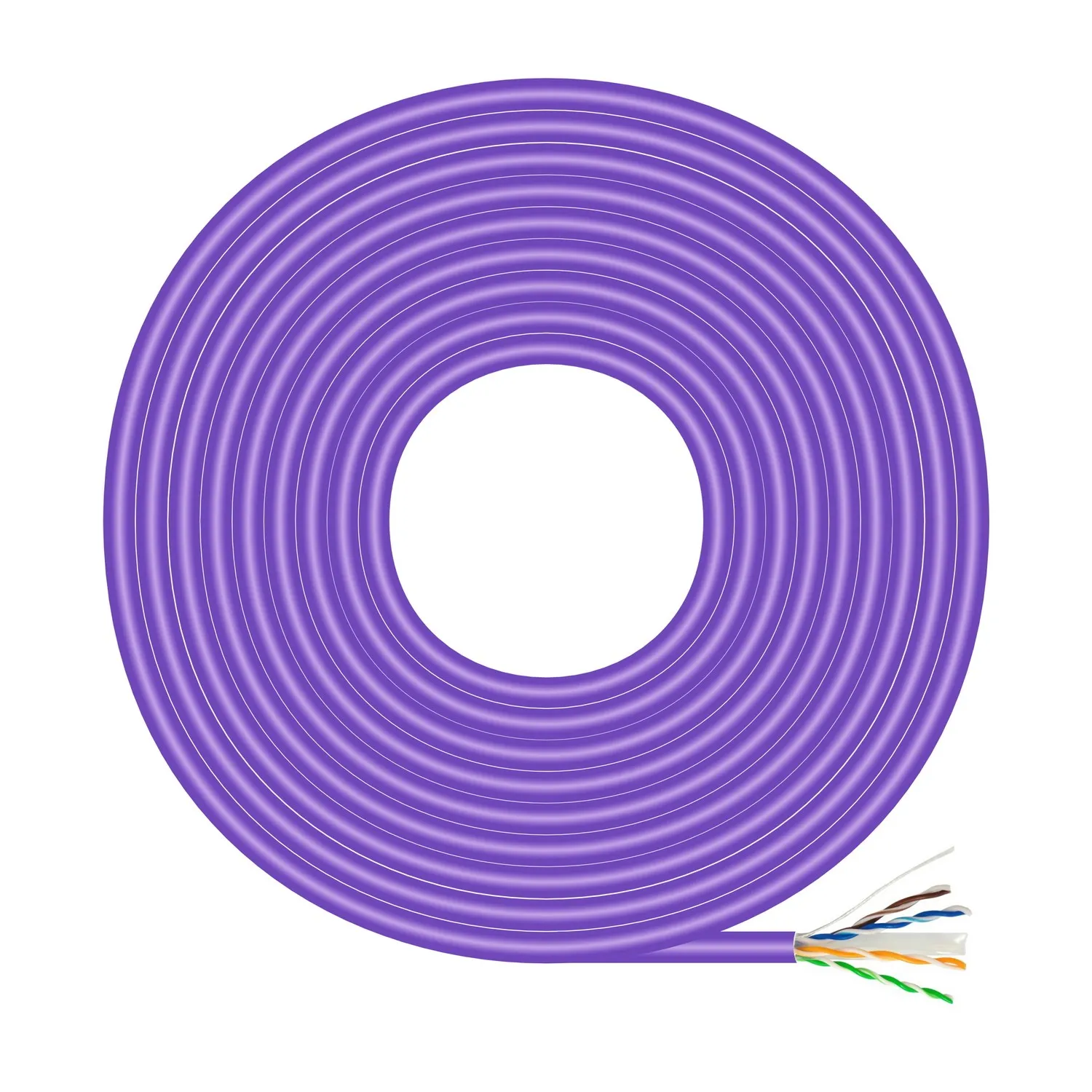 AISENS A135-0749 cavo di rete Viola 500 m Cat6 U/UTP (UTP) - immagine 1