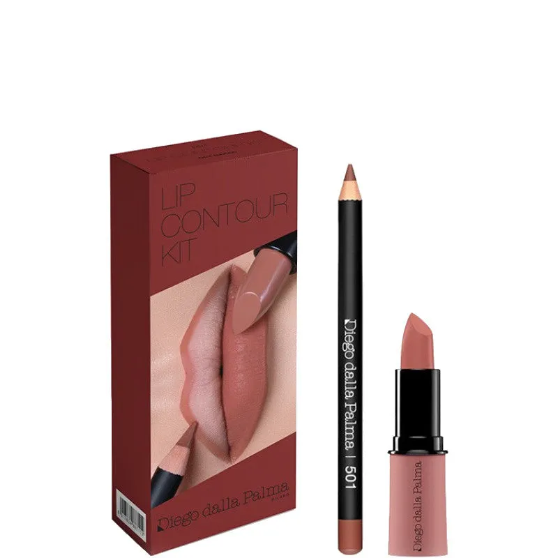 Diego Dalla Palma Lip Contour Kit ROSSETTO + MATITA - N. 501 NUDE + MATITA 12CM GET NAKED - immagine 1