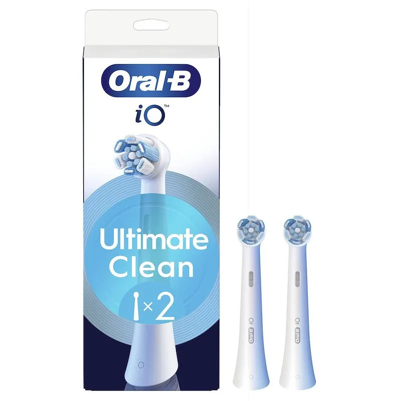 Oral-B Testine di Ricambio iO Series Ultimate Clean 2Pz Bianco - immagine 1