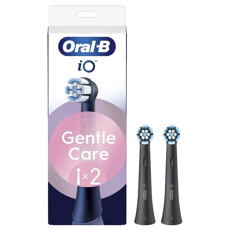 Oral-B Testine di Ricambio iO Series Gentle Care 2Pz Nero - immagine 1