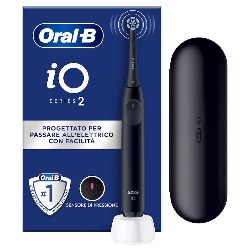 Oral-B Spazzolino Elettrico io2 + Custodia Nero - immagine 1