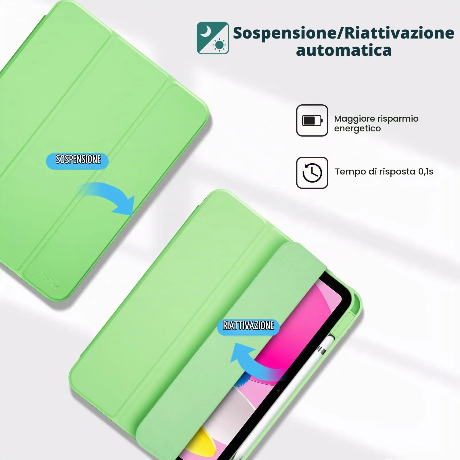 ProCase Cover iPad 11 Gen A16 11 Pollici 2025/iPad 10 Gen 10,9 Pollici 2022 - immagine 4