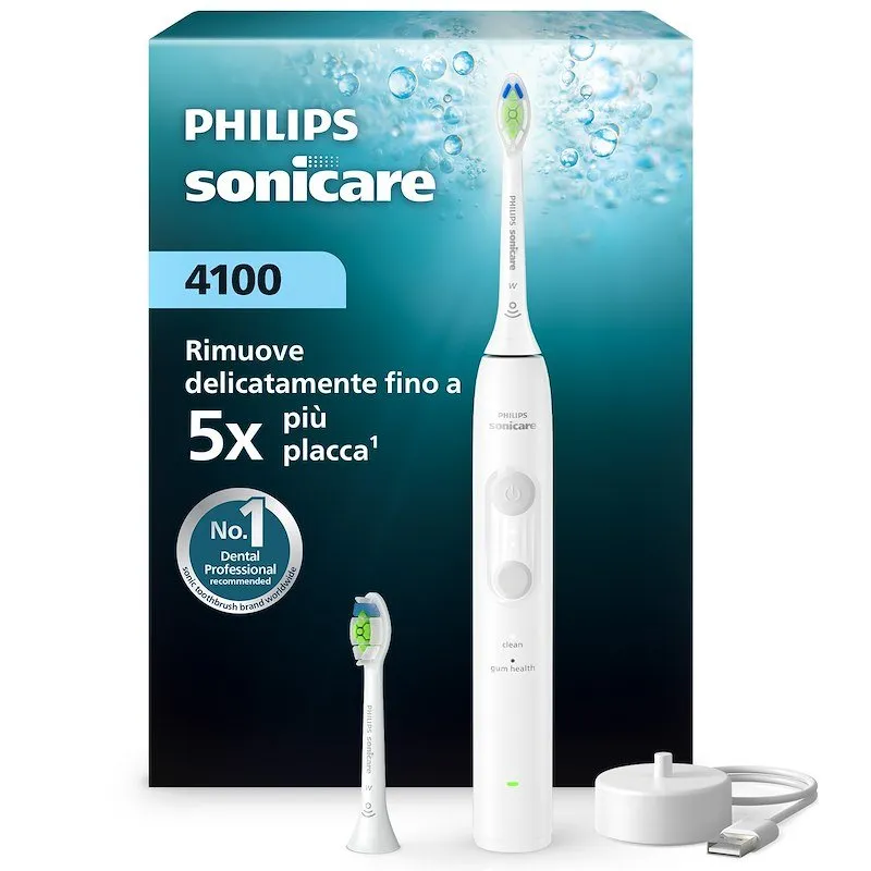 Philips Spazzolino Elettrico Sonicare serie 4100 Hx4042/41 Bianco - immagine 1