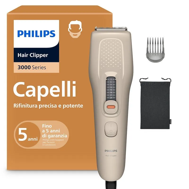 Philips Regolacapelli Serie 3000 Hc3734/15 Beige - immagine 1