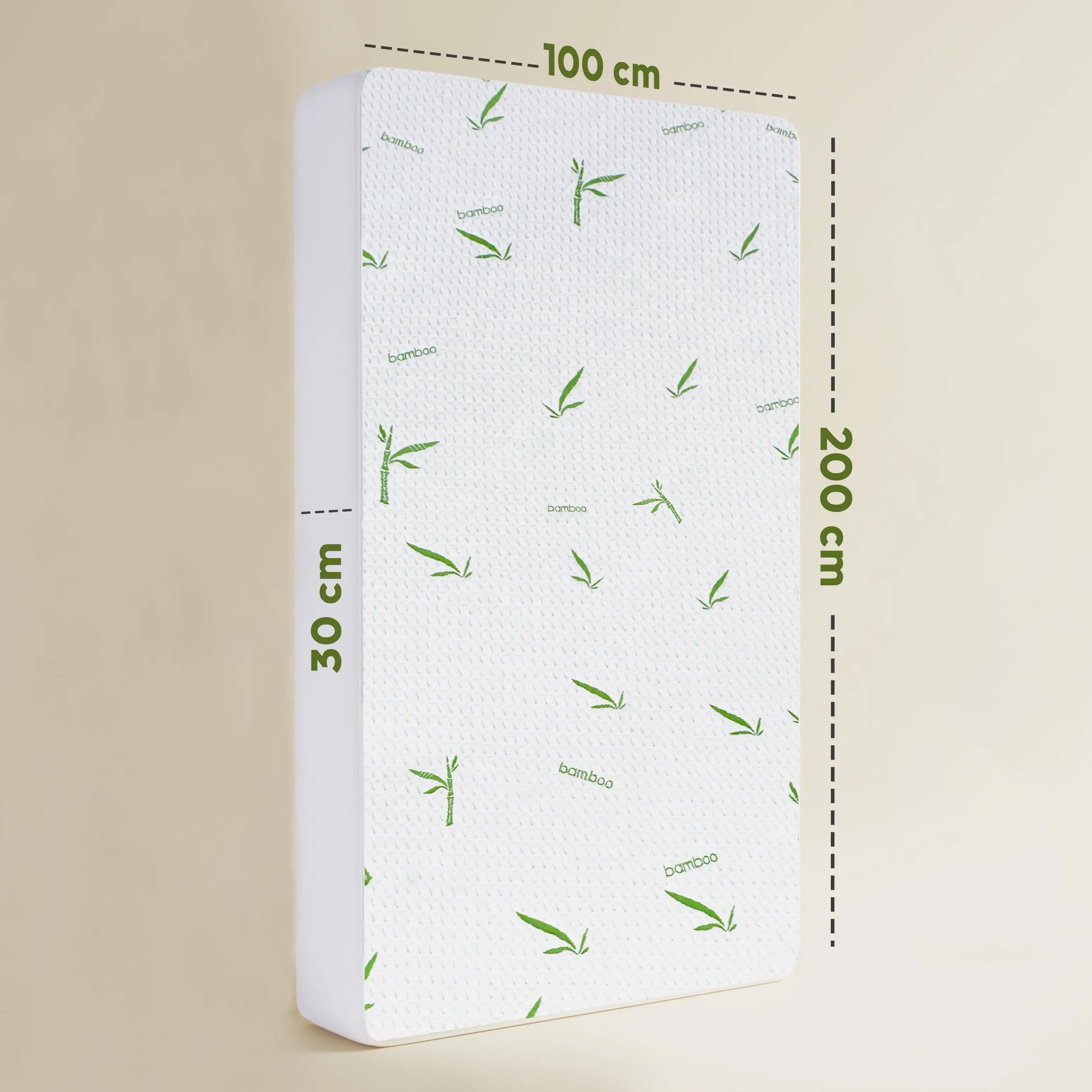 Coprimaterasso Viscosa Impermeabile 100 x 200 x 30 cm Traspirante - immagine 3