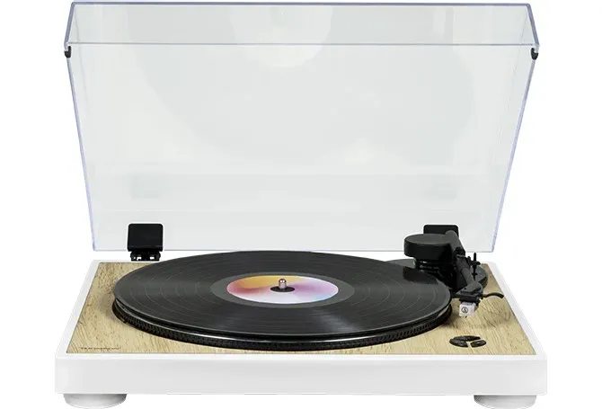 Thomson TT300 Giradischi con trasmissione a cinghia Bianco Legno - immagine 1