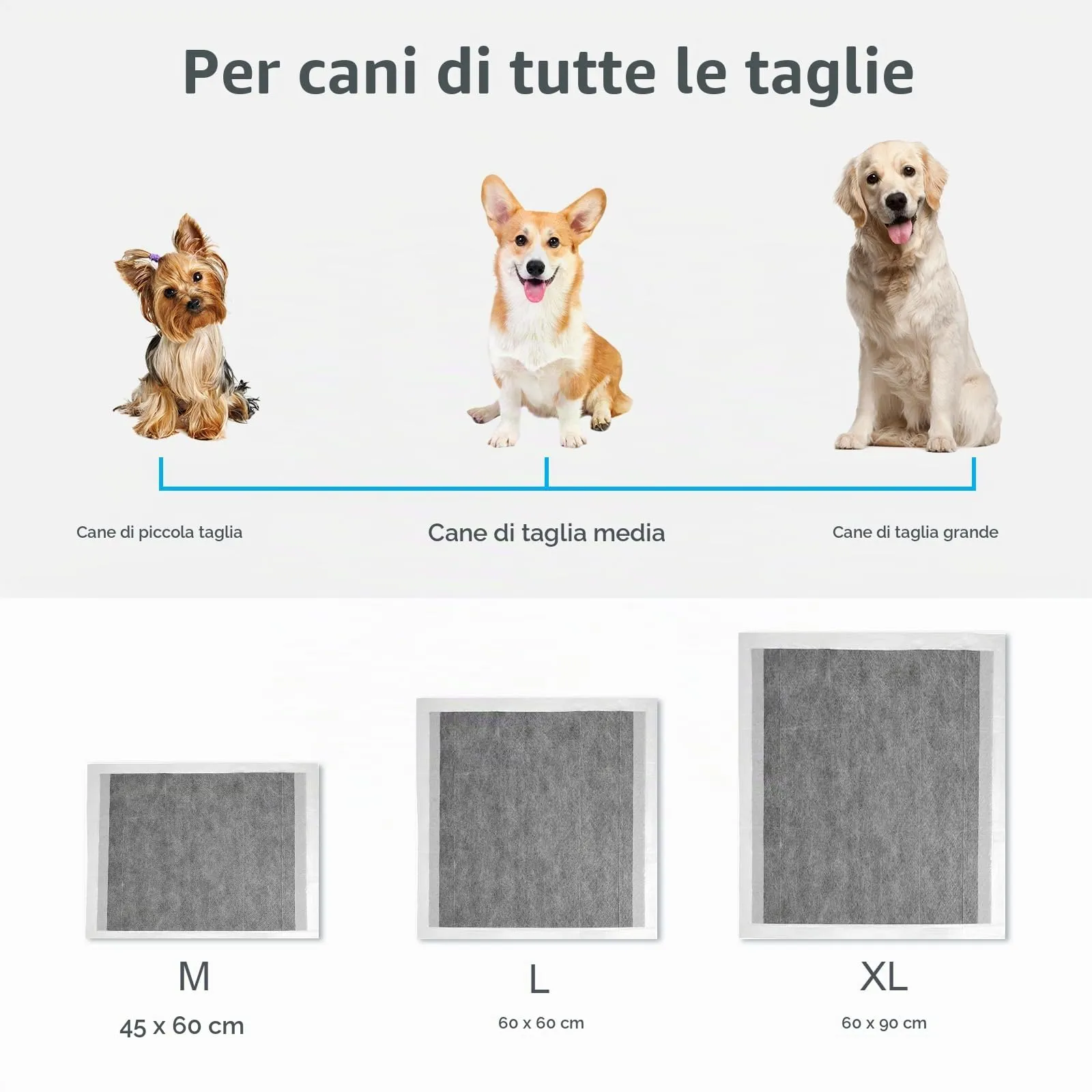 Nanipets® Tappetini Igienici Per Cani Al Carbone Attivo, Assorbenti Super Assorbenti Traverse Cani E Animali Domestici, 45*60 CM Assorbenti Extra Large Addensati Per Vasino, Confezione Da 50 - immagine 6
