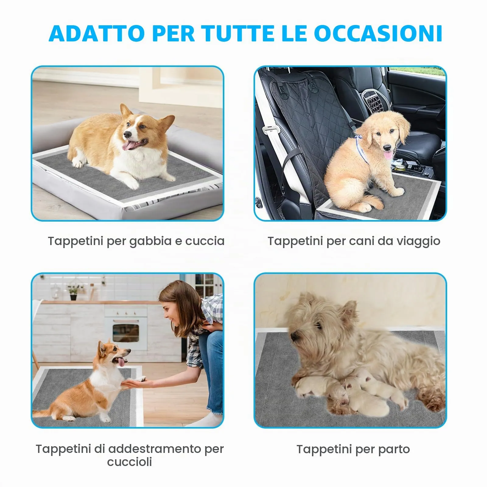 Nanipets® Tappetini Igienici Per Cani Al Carbone Attivo, Assorbenti Super Assorbenti Traverse Cani E Animali Domestici, 60*90 CM Assorbenti Extra Large Addensati Per Vasino, Confezione Da 25 - immagine 7
