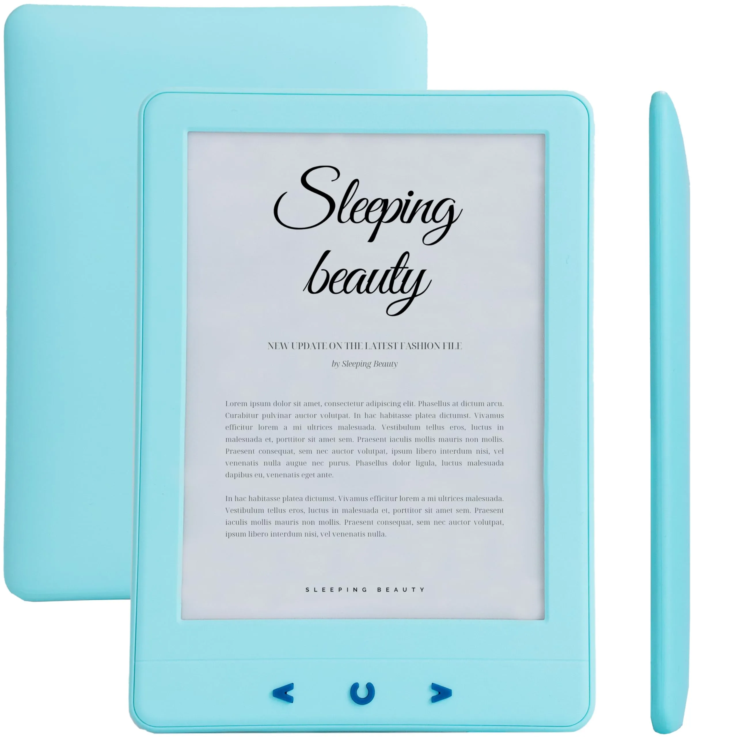 Silvergear® Ebook Reader con Retroilluminazione | Touchscreen E-Ink da 6 Pollici | Memoria da 4 GB per 3000+ E-Books | Antiriflesso e Leggero | Blu - immagine 1
