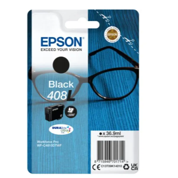 Epson Singlepack Black 408L Durabrite Ultra Ink C13T09K14010 - immagine 1