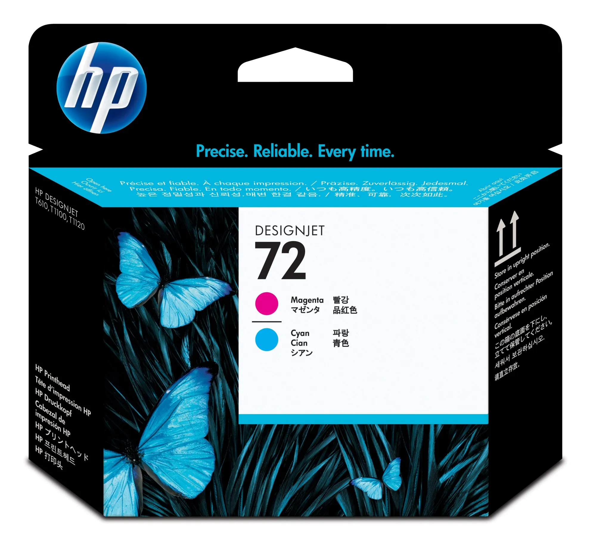 HP Testina di stampa magenta e ciano 72 - immagine 1