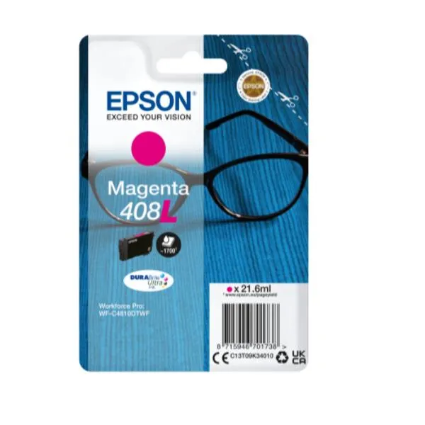 Epson Singlepack Magenta 408L Durabrite Ultra Ink C13T09K34010 - immagine 1