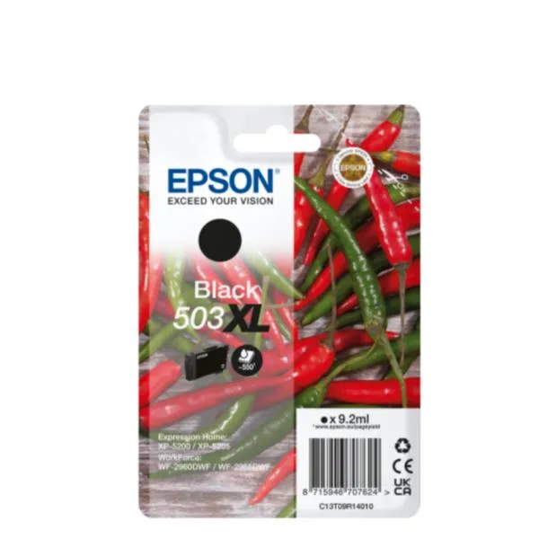 Epson Cartucce Peperoncino Singlepack Black 503XL Ink C13T09R14010 - immagine 1