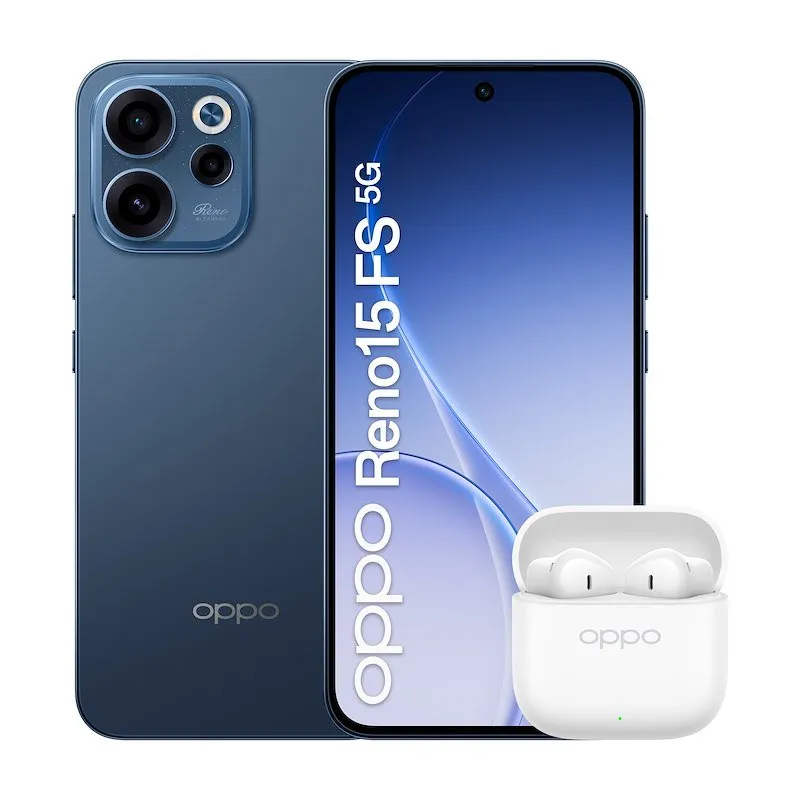 Oppo Smartphone Bundle Reno15 Fs 5g 8+512 Twilight Black + Buds 3 - immagine 1