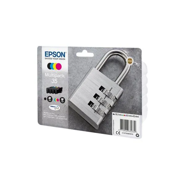 Epson Materiale Di Consumo Cartucce Inchiostro Durabrite Ultra 35 Lucchetto Multipack 1 X 9 1 Ml Ciano 1 9 1 Magenta 1 C13T35864020 - immagine 1
