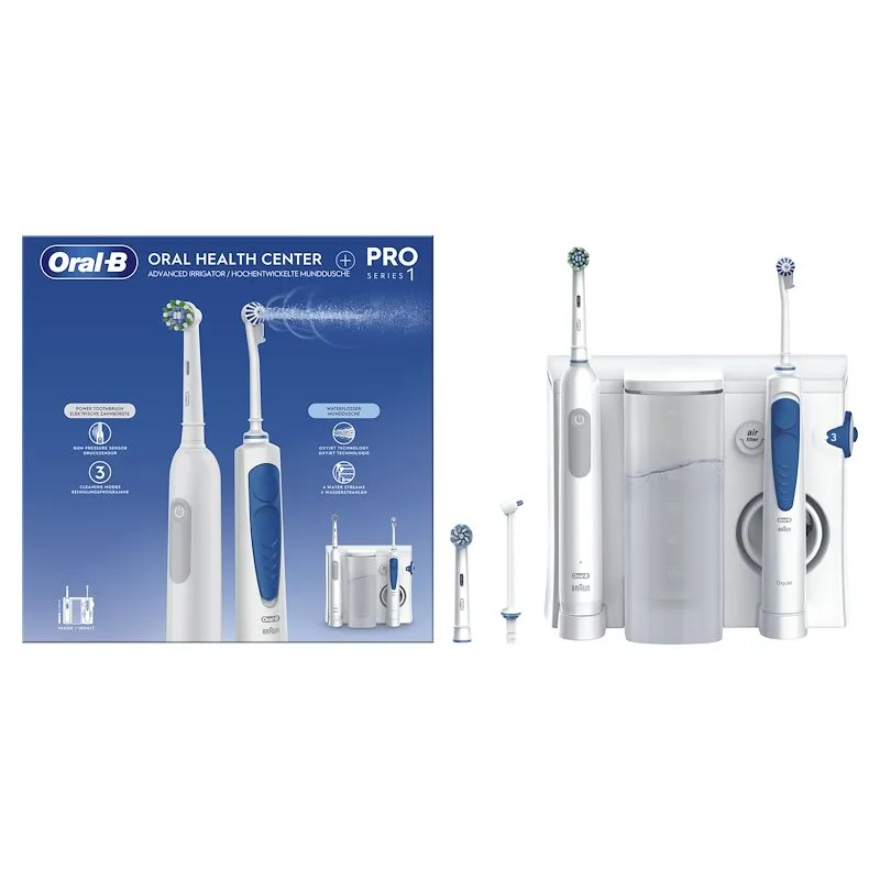 Oral B Spazzolino + idropulsore Oc + Pro 1 Bianco - immagine 1