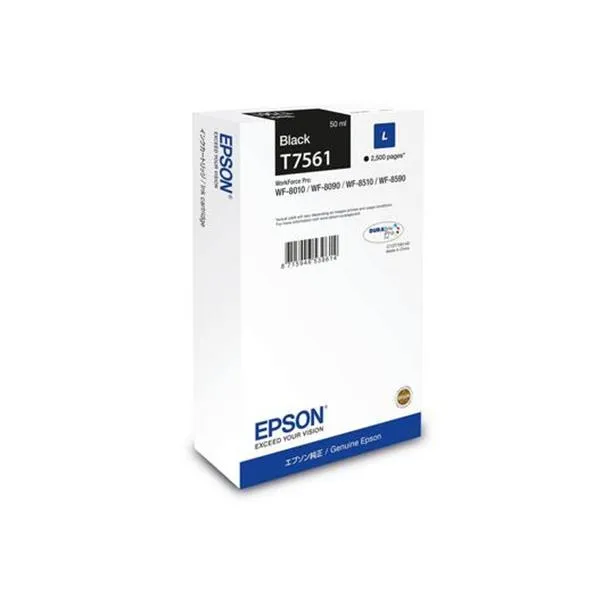 Epson WF-C8XXX Ink L 50ML Nero C13T75614N - immagine 1