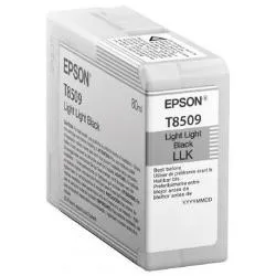 Epson Materiale Di Consumo Cartucce Inchiostro Ultrachrome HD T8509 Confezione Singola 1 X 80 0 Ml Nero Light C13T850900 - immagine 1