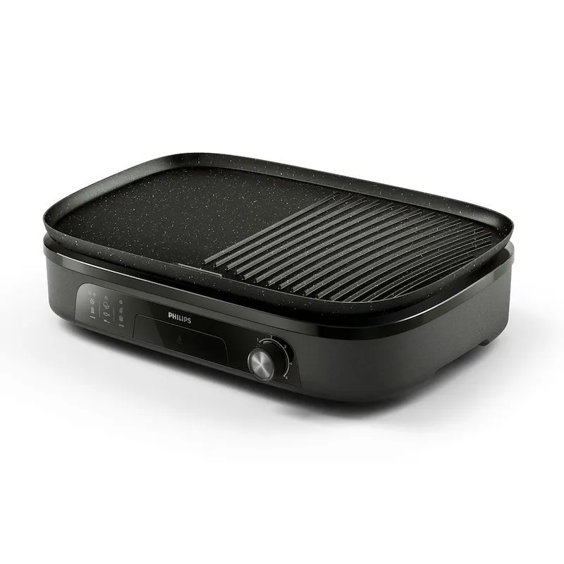 Philips Grill da tavolo Serie 3000 Hd6210/90 Nero - immagine 1