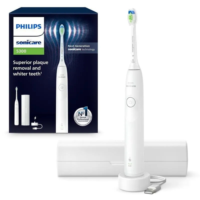 Philips Sonicare 5300 Spazzolino sonico ricaricabile Hx7108/02 bianco - immagine 1