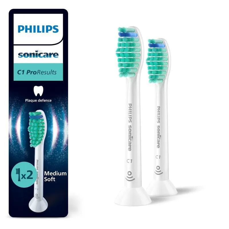 Philips Testine Spazzolino Elettrico 2Pz Sonicare ProResults Hx6012/87 Bianco - immagine 1