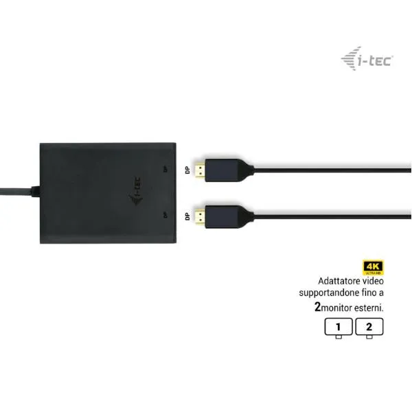I-Tec Usb-C Dual4K/60Hz Dp Videoadapter C31DUAL4K60DP - immagine 1