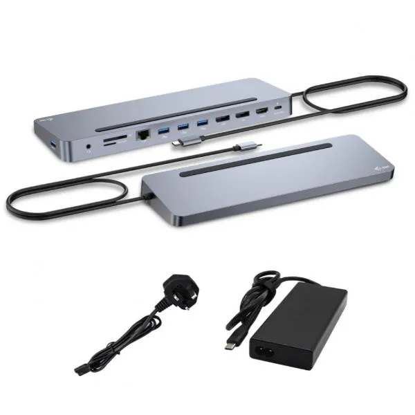 I-Tec Usb-C Metal4K 3xDisplay+PD100+100W C31FLAT2PDPRO100W - immagine 1