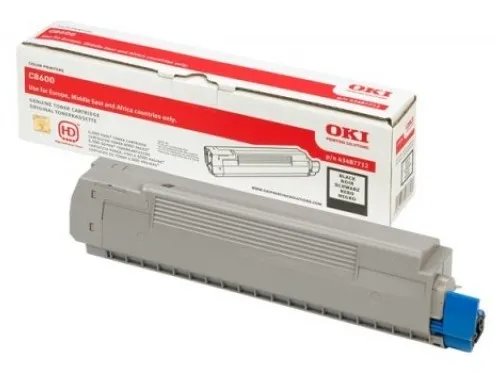 ORIGINALE OKI toner nero 43487712 C8600 6000 pagine - immagine 1