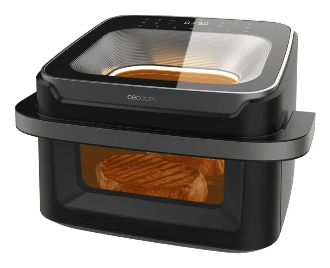 Cecotec Cecofry Advance 10000 Full Vision Doppia 10 L Indipendente 2200 W Friggitrice ad aria calda Nero - immagine 1