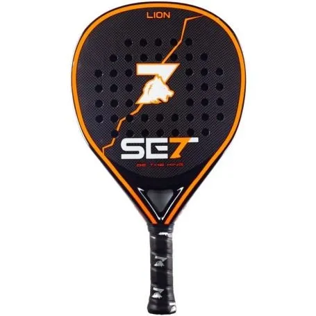 Set di racchette da padel Lion - Forma a goccia - Telaio 100% carbonio - Faccia 100% carbonio 3K - Nucleo in gomma compressa Eva nera - immagine 1