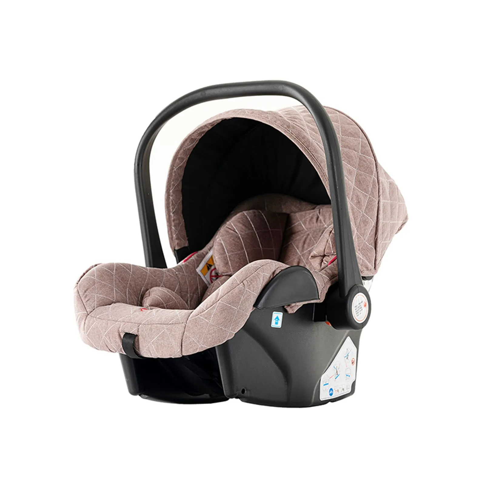 Reenborn Passeggino Trio, Passeggino 3 in 1 con Due Modi Reversibili Spingere, Trio Neonati con Telaio Alluminio Paesaggistico Alto, Design Pieghevole in Un Clic (V9 Khaki) - immagine 7