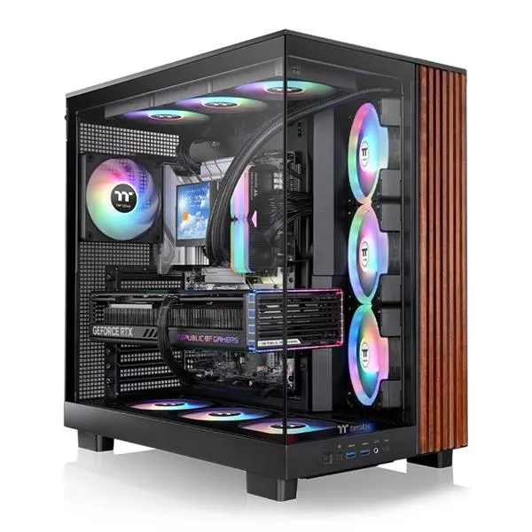 Thermaltake View 380 Xl Ws Argb Black CA-11E-00M1WN-WS - immagine 1