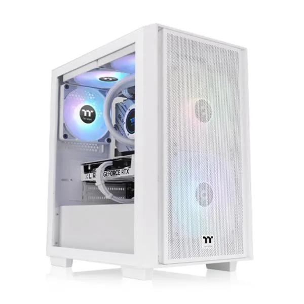 Thermaltake Versa H16 Tg Argb Snow/White/Win/SPCC/Tempered Glass 1/120mm Lite White Fan 3/Brown Box CA-1Y8-00S6WN-01 - immagine 1