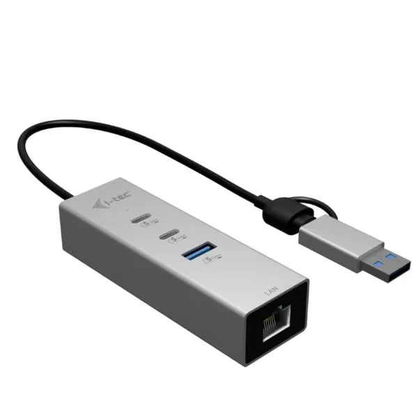 I-Tec Hub 3 (2X Usb-C 1X Usb-A) LAN CAMETALG325HUB - immagine 1