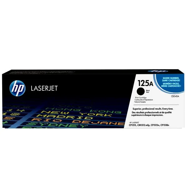 Hp Color Laserjet CB540A Black Print Cartridge With Colorsphere Toner CB540A - immagine 1
