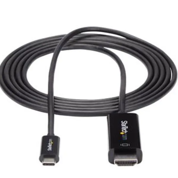 Startech Cavo Hdmi A Usb-C Da 2m - Cavetto USB 3.1 Tipo C 4k 60Hz Nero CDP2HD2MBNL - immagine 1