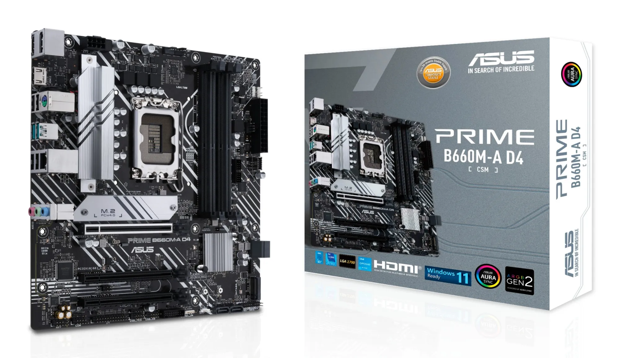 ASUS PRIME B660M-A D4-CSM Intel B660 LGA 1700 micro ATX - immagine 1