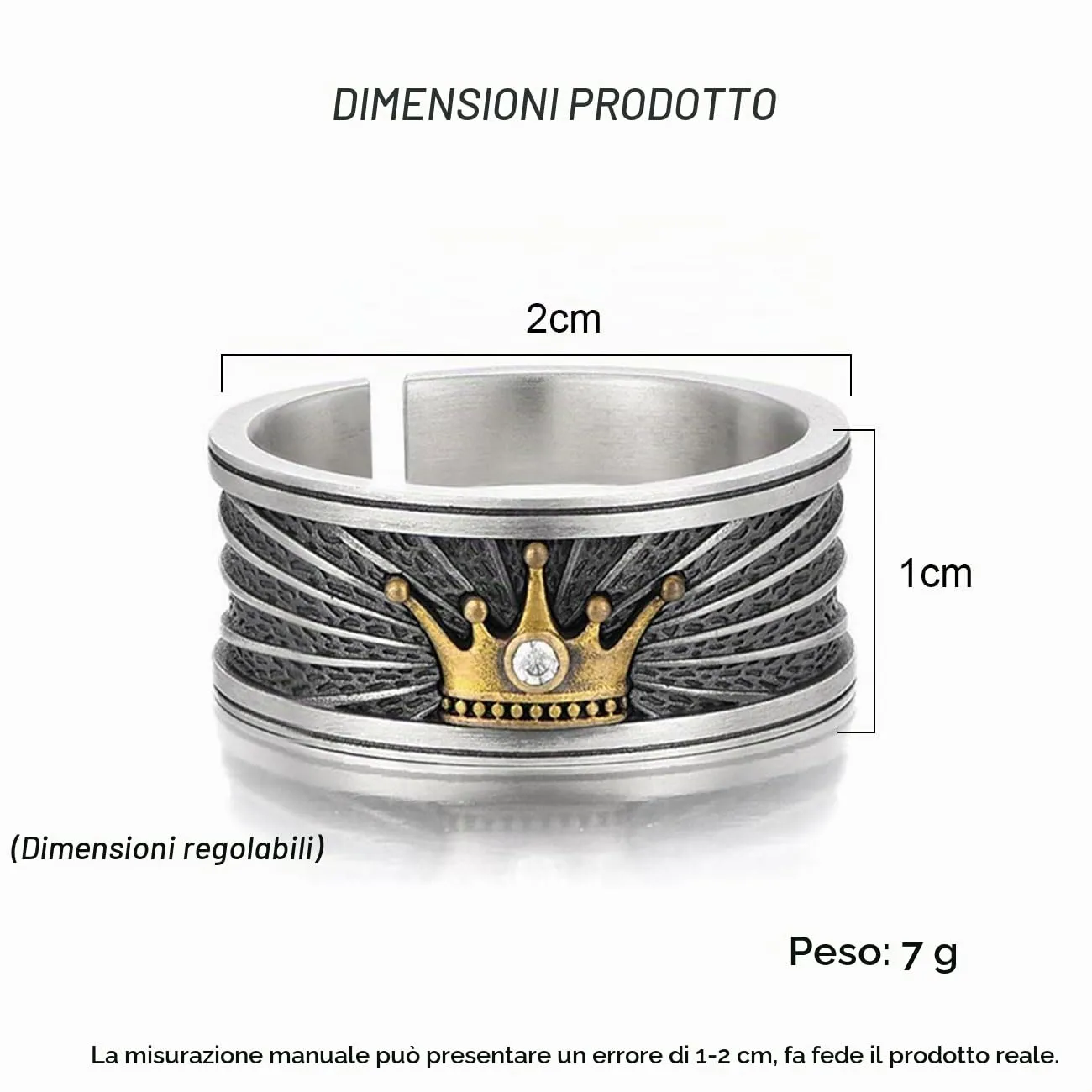 KONFEN Anello Uomo Vichingo Intagliati Regolabile, Anelli Aperti Vintage Hip Pop Gothic Punk Classic Gioielli dalla Struttura Pollice Mignolo Unica, Argento - immagine 4