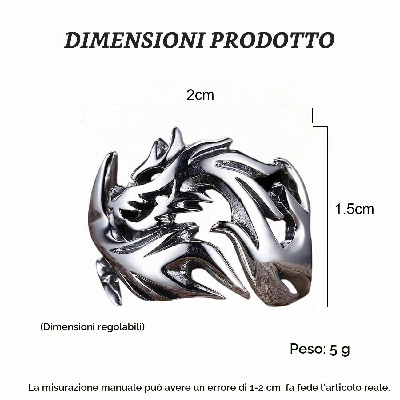 KONFEN Anello Uomo Vichingo Intagliati Regolabile, Anelli Aperti Vintage Hip Pop Gothic Punk Classic Gioielli dalla Struttura Pollice Mignolo Unica, Argento - immagine 6