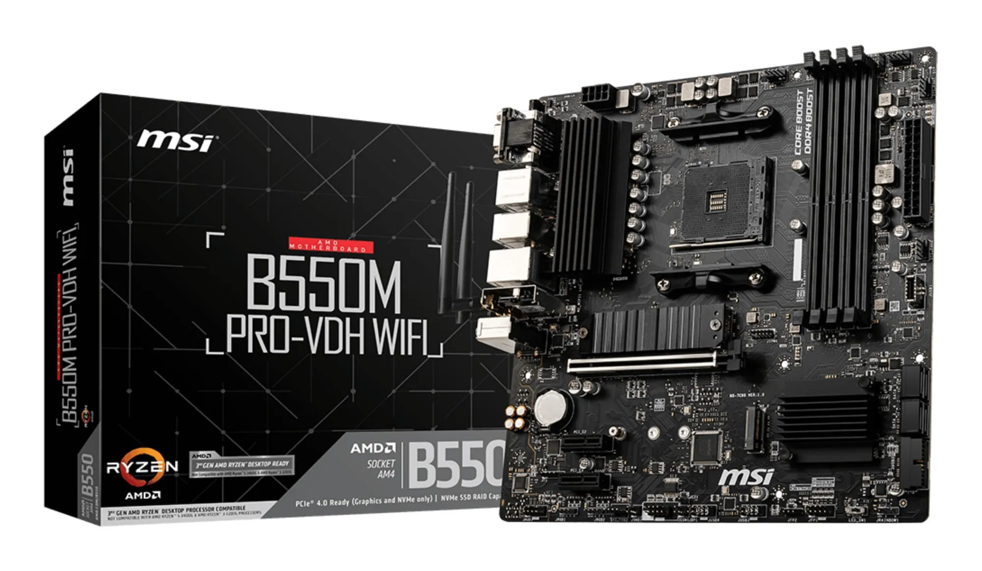 MSI B550M PRO-VDH WIFI (AM4) (D) - immagine 1
