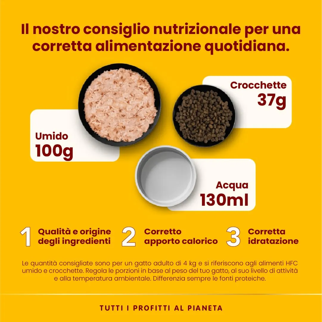 Almo Nature HFC Functional Sterilised - Alimento Umido per Gatti Adulti - Tonno del Pacifico - Qualità Human Grade, Senza Glutine, Monoproteico - 50g, Confezione da 24 - immagine 4