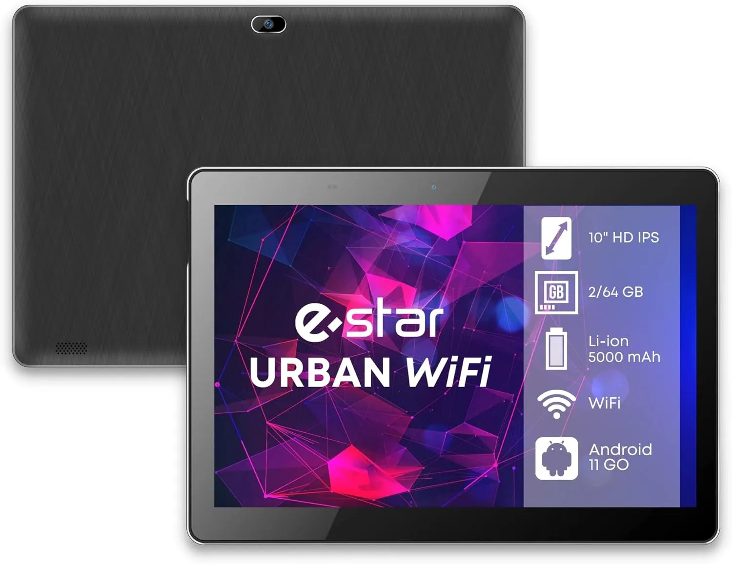 Tablet Estar 1021W 10.1 Wifi Bk Android 11 2Gb 64Gb - immagine 1