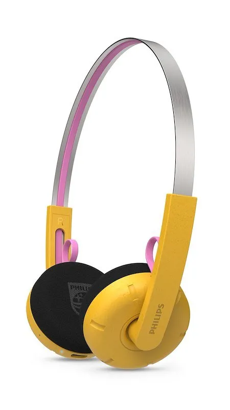 Philips Cuffie The Ringo Duo serie Moving Sound Tams1yl/00 Yellow/Pink - immagine 1